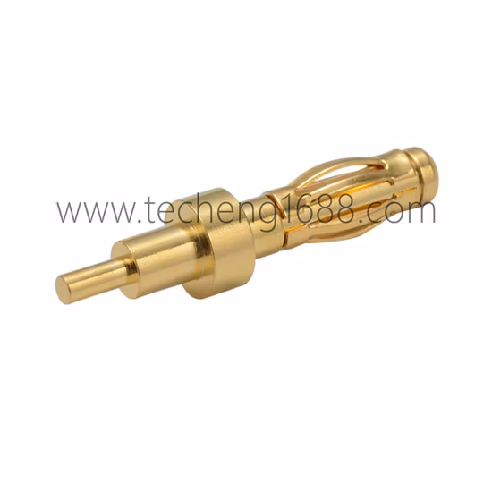 Custom 2.5mm 3.5mm 4mm Gold Bullet Connector Banana Plug Threaded Type for PCB Lithium Battery Pack