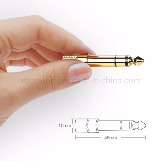 3.5mm Stereo Plug Audio Jack Connector Adapter Headphone Plug (X