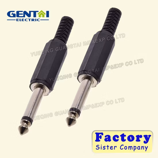 3.5mm Mono Plug Audio Jack Connector Adapter Headphone Plug